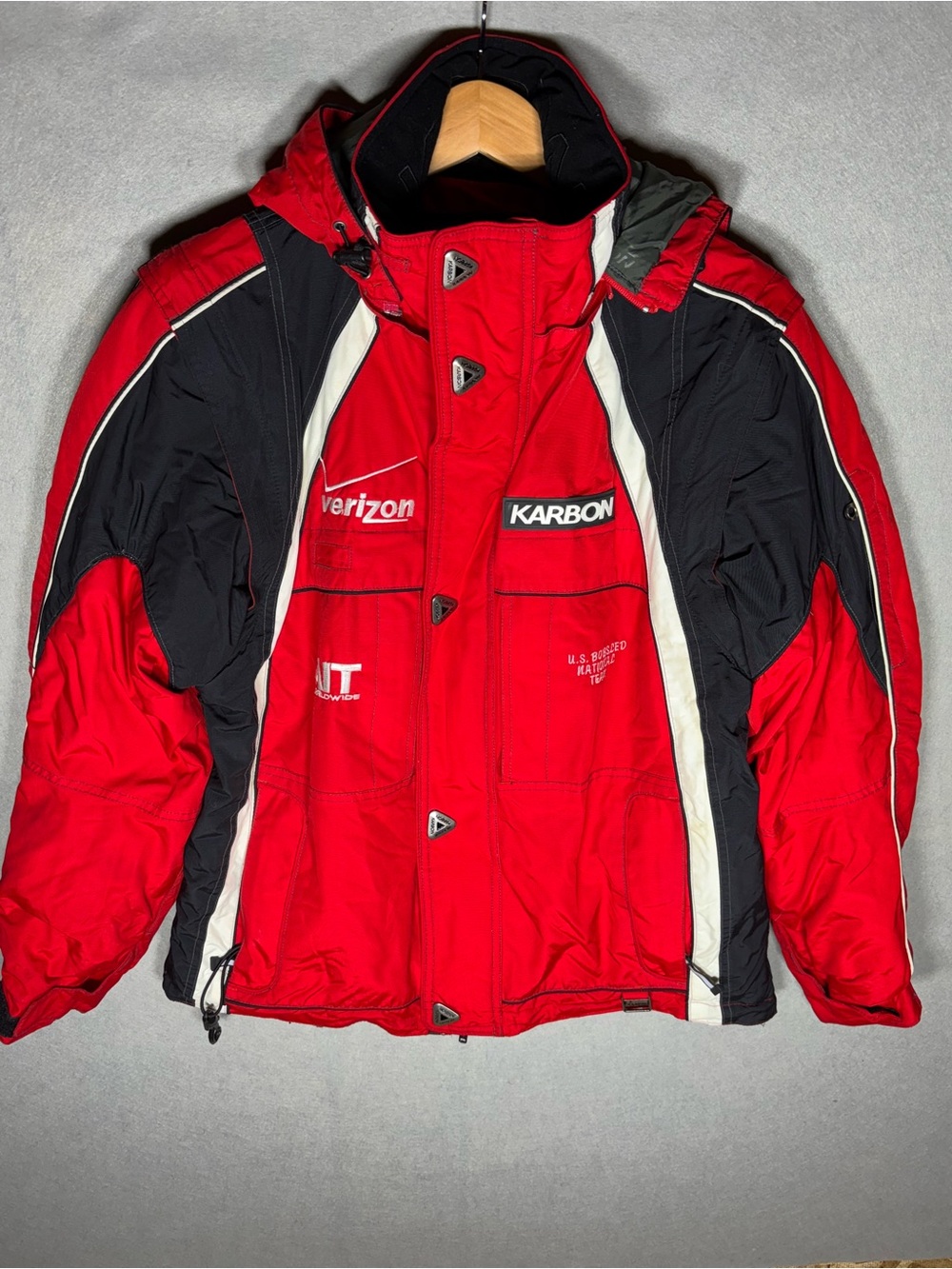 Karbon Red & Black Ski Jacket US National Bobsled Team
